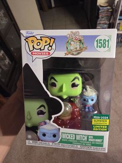 Wicked Witch with Winged Monkey 2024 SDCC Funko Pop The Wizard of Oz #1581 Slight Box Damage
Brand new