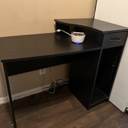 Black Small Desk w/ a Drawer