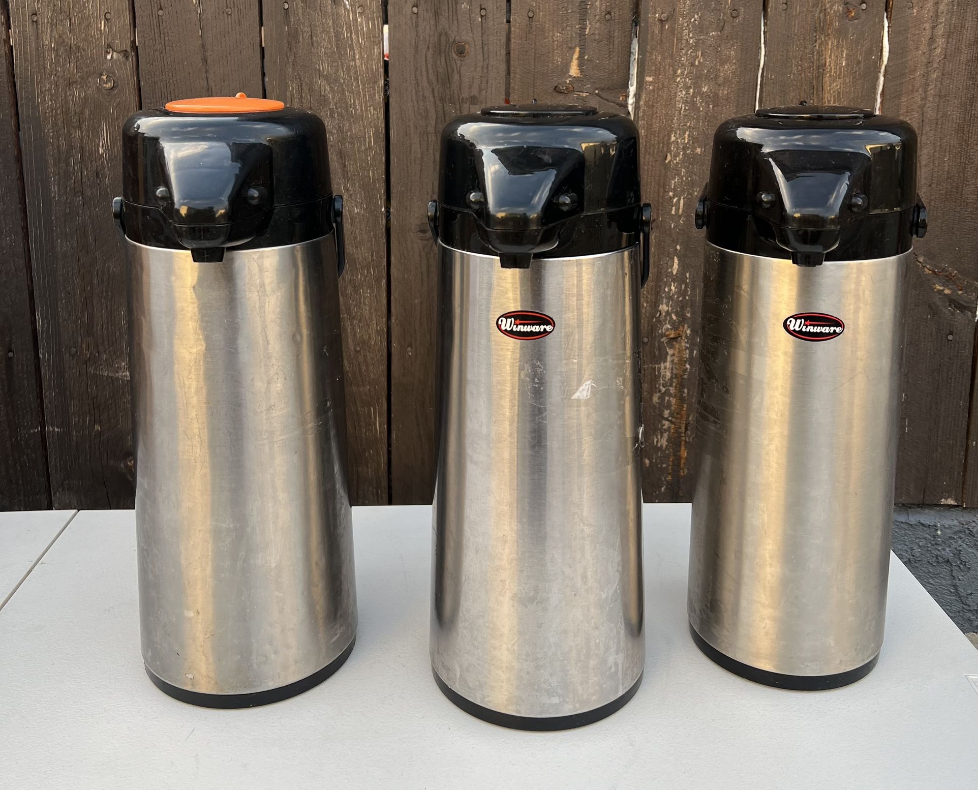 Insulated Beverage Dispenser, Thermal Coffee Carafe, 2.2 Liter, Glass vacuum insulated