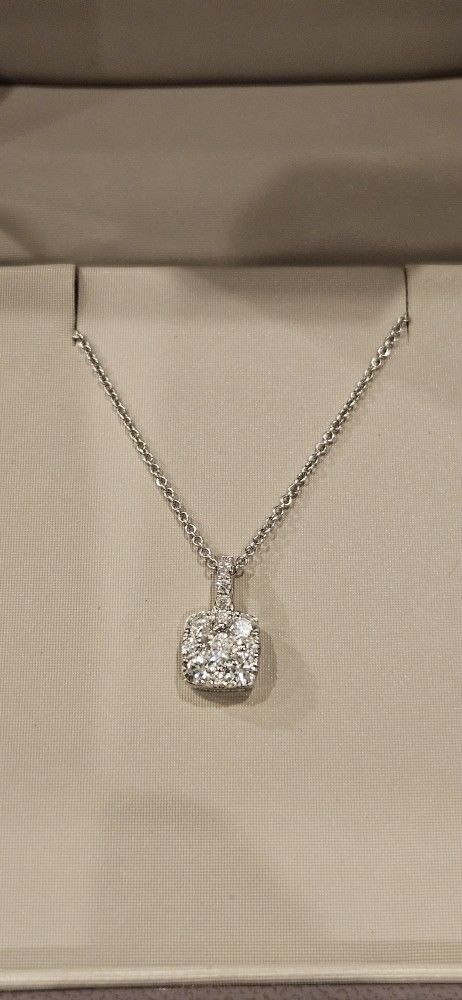 Diamond Cluster Necklace