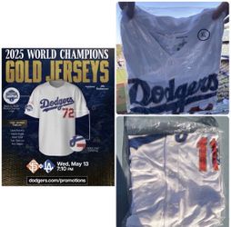 XL Roki Sasaki Los Angeles Dodgers Gold Jersey Stadium Giveaway 5/13