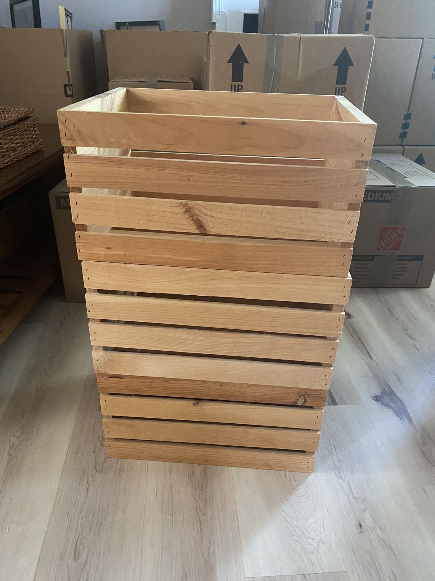 Solid Wooden Storage Crates