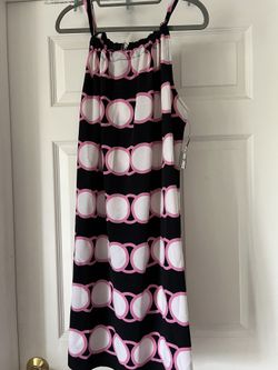 Crown & Ivy NWT! Navy/Pink Spring Break Sleeveless Dress Size 1X