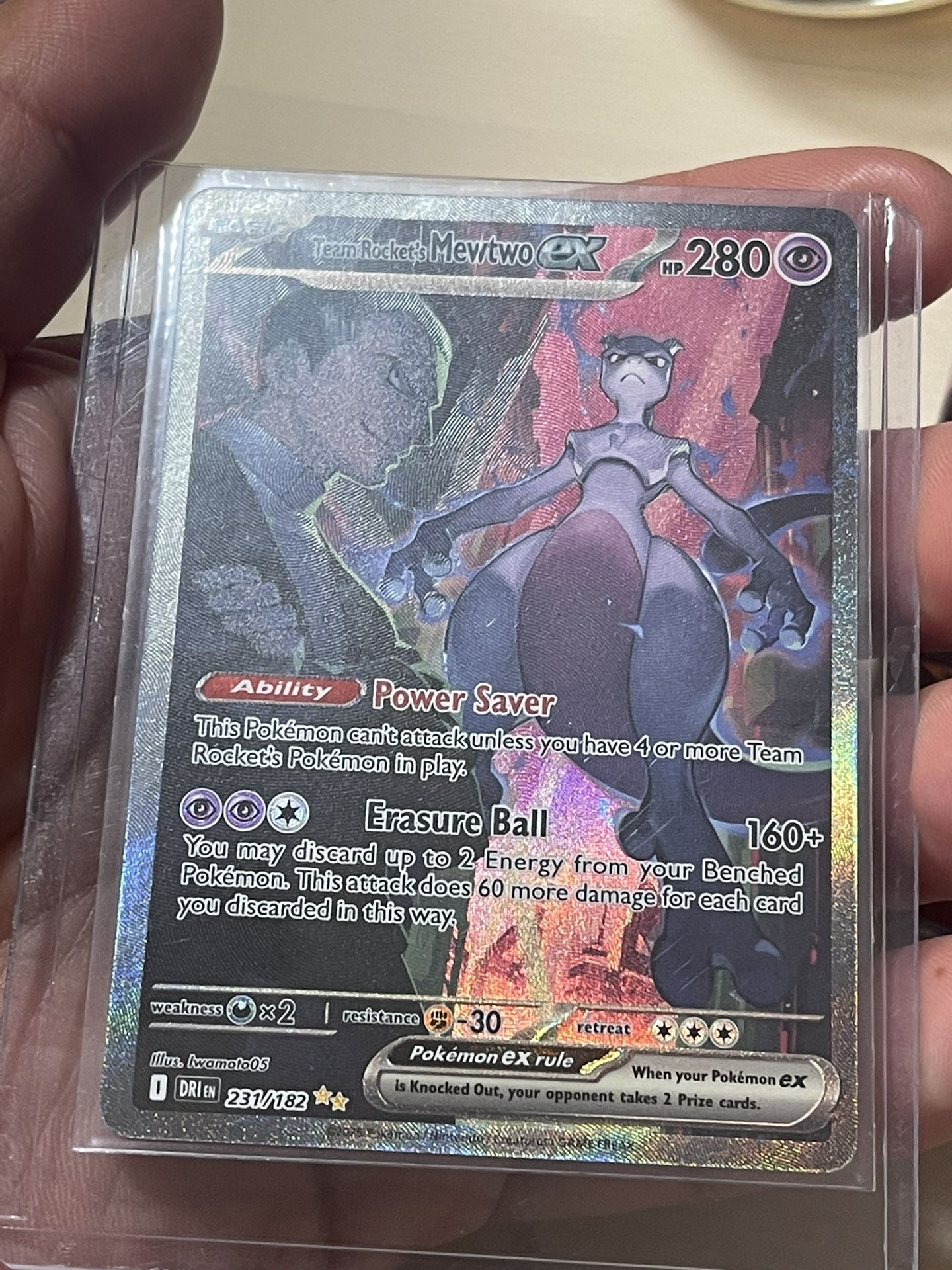 Pokemon Destined Rivals Team Rocket's Mewtwo ex