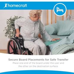 Curved Transfer Board with Handles, 27-5/8" 336 lbs. Capacity
