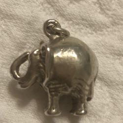 .925 Sterling Silver filled elephant