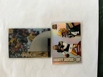 Brett Favre 2 Cards Lot Mint