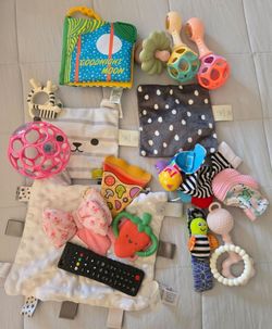 Baby teething/crinkle toys
