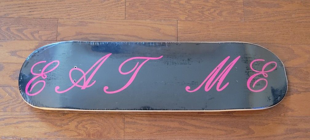 Very Rare Colorway Supreme EAT ME skateboard NOS Deck Mint in Shrink Low Price!
