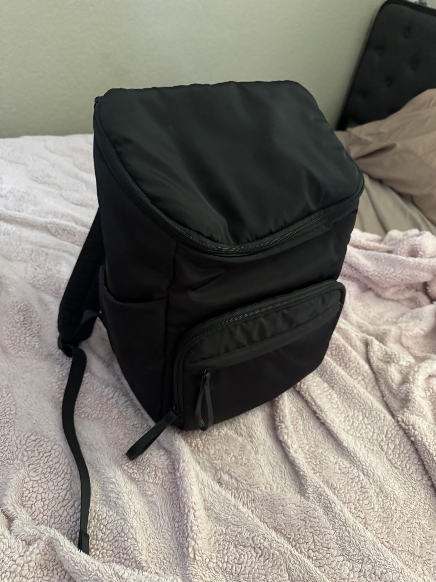 Black Diaper Bag With Changing Pad