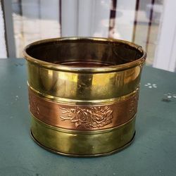 2 Tone Brass/ Copper Pot