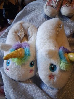 Unicorn face  slippers