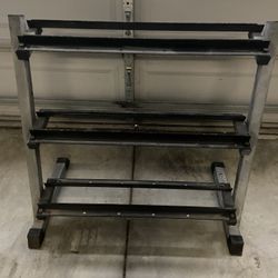 TSA Heavy Duty 3 Tier Dumbbell Rack 