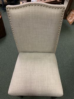 Gray Studded Office Chair