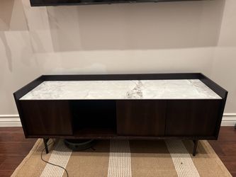 Modern TV Stand with Marble Top