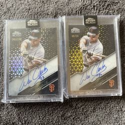 2020 Will Clark Auto Refractor Signed Black Topps Chrome Numbered Lot /50 /150 Mint Encased 