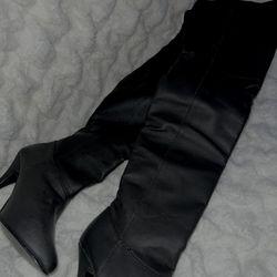 PLEASER Thigh Leather Boots