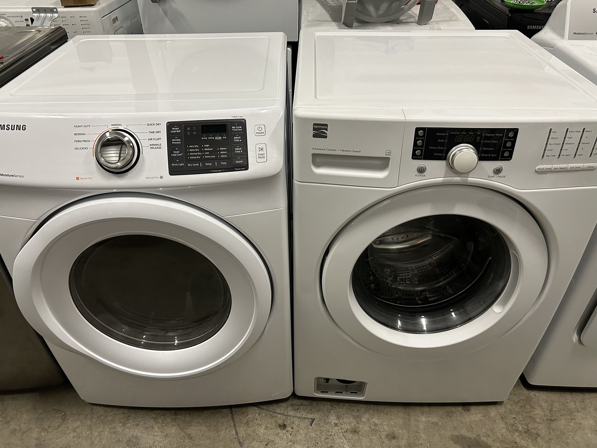 Samsung Dryer/Kenmore Washer Delivery Available For A Fee for Sale in