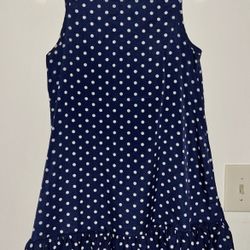 Navy Polka Dot Dress