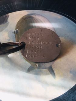 US Navy dog tags 1944 vintage WWII