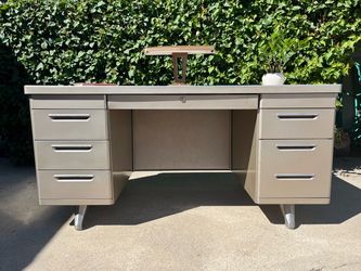 Vintage Metal Tanker Desk