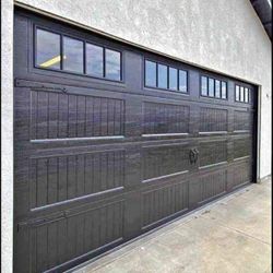 Black Garage Door 