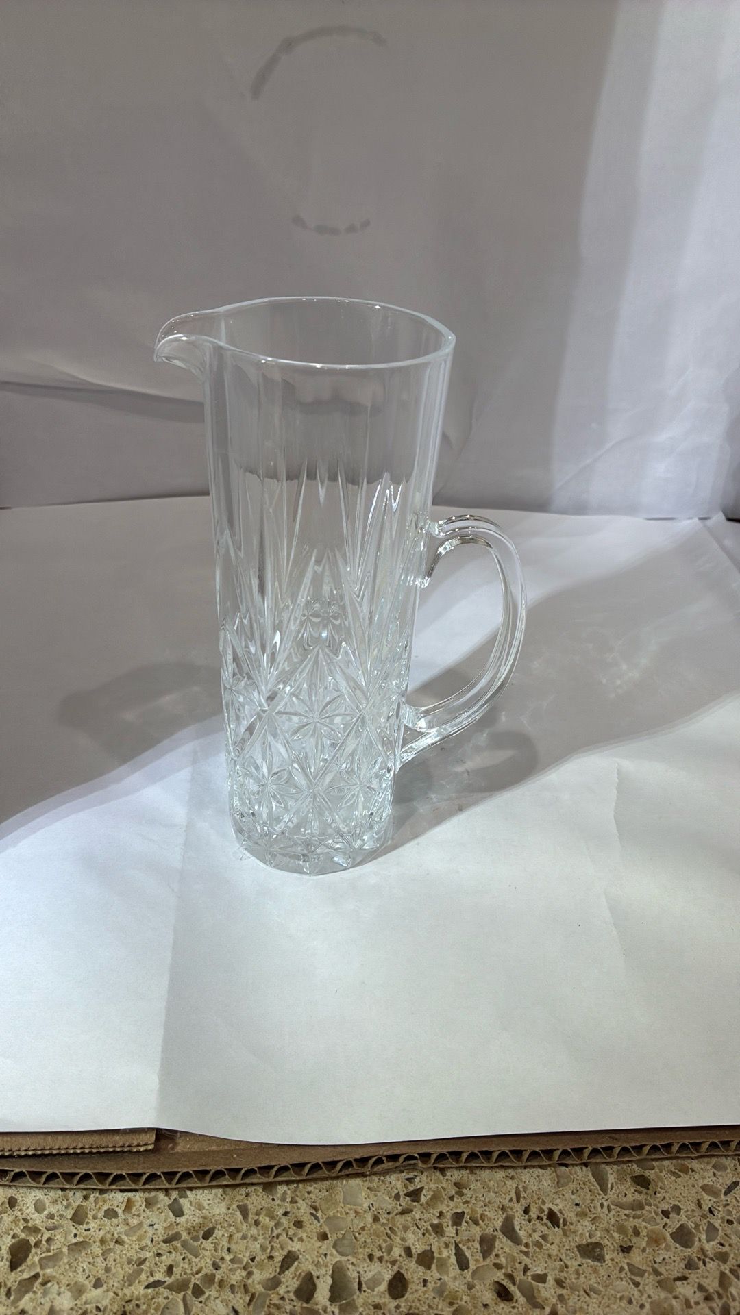 Vintage France Cristal d'Arques 12 oz Chantilly Carafe Pitcher 24% Lead Crystal