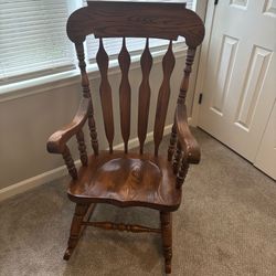 Wooden rocking chair