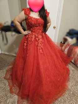Red 15 Or 16 Dress
