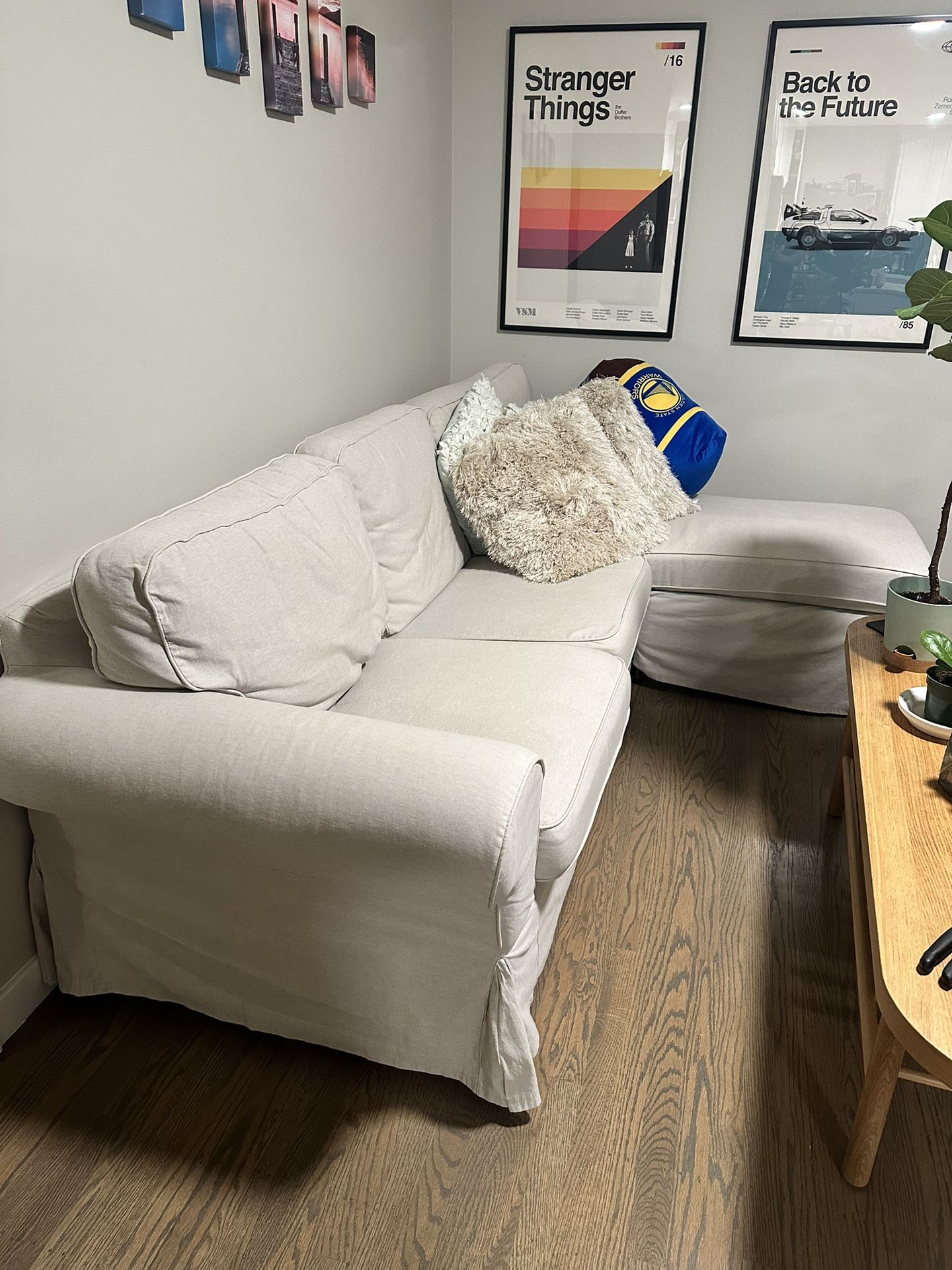 UPPLAND - Sofa with chaise, Hillared beige 