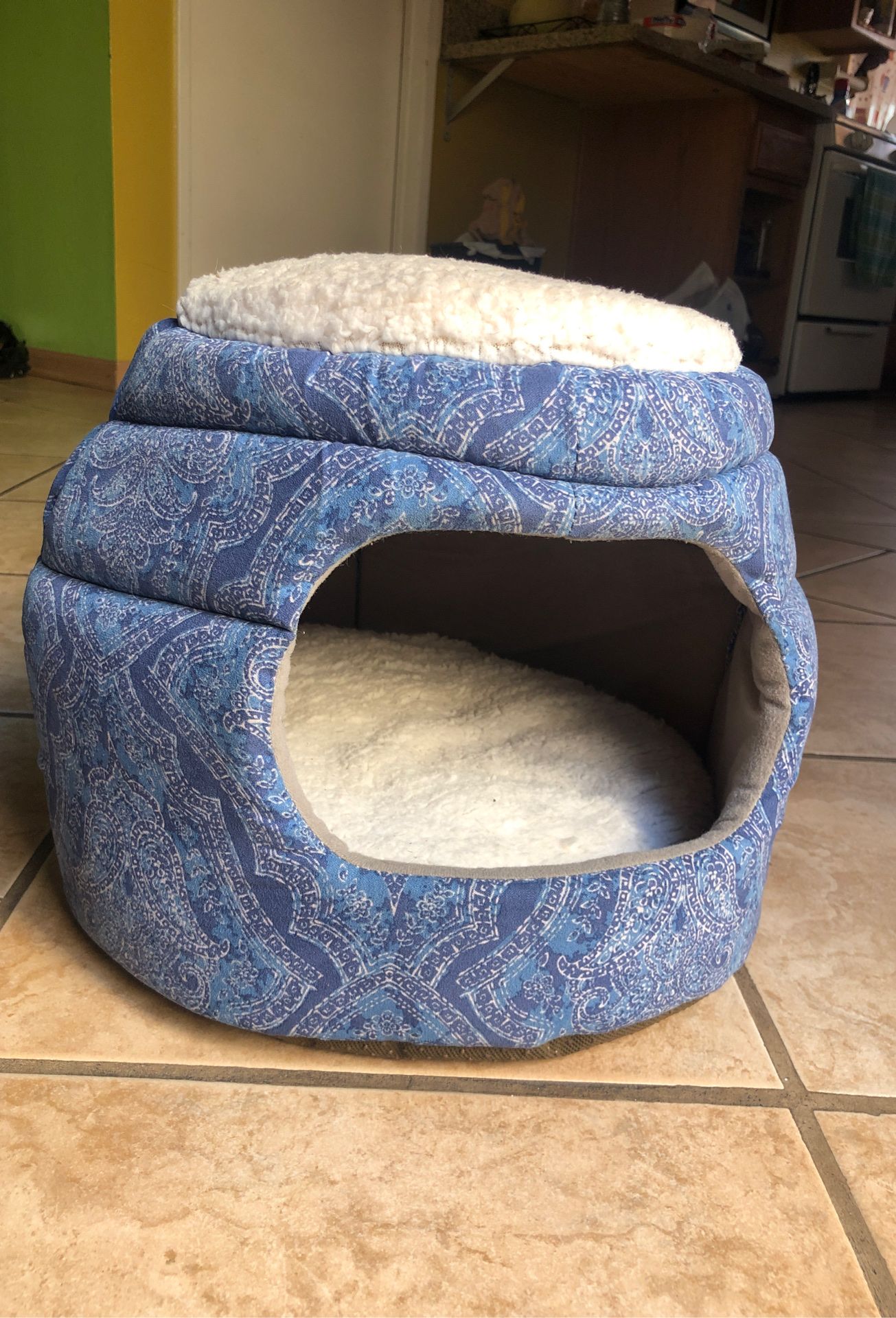 Fold up cat or dog bed