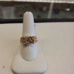 14k Gold Nugget Rings 7.8 Grams Size 11 If You Are Interested Ask For Maribel Thank You 😊 