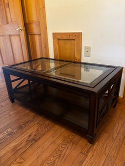 Wooden coffee table