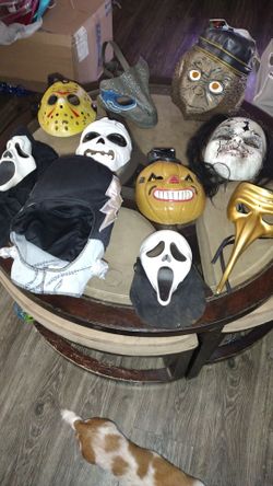Halloween Costume Mask Lot of 9