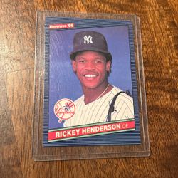 1986 Rickey Henderson Card