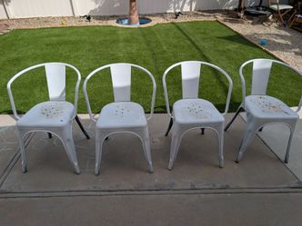 Metal chairs