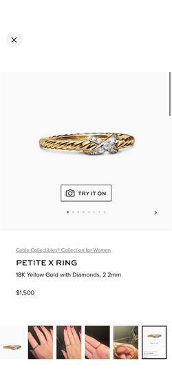 David Yurman Petite X Ring