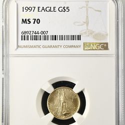 1997 $5 Gold American Eagle 1/10oz
