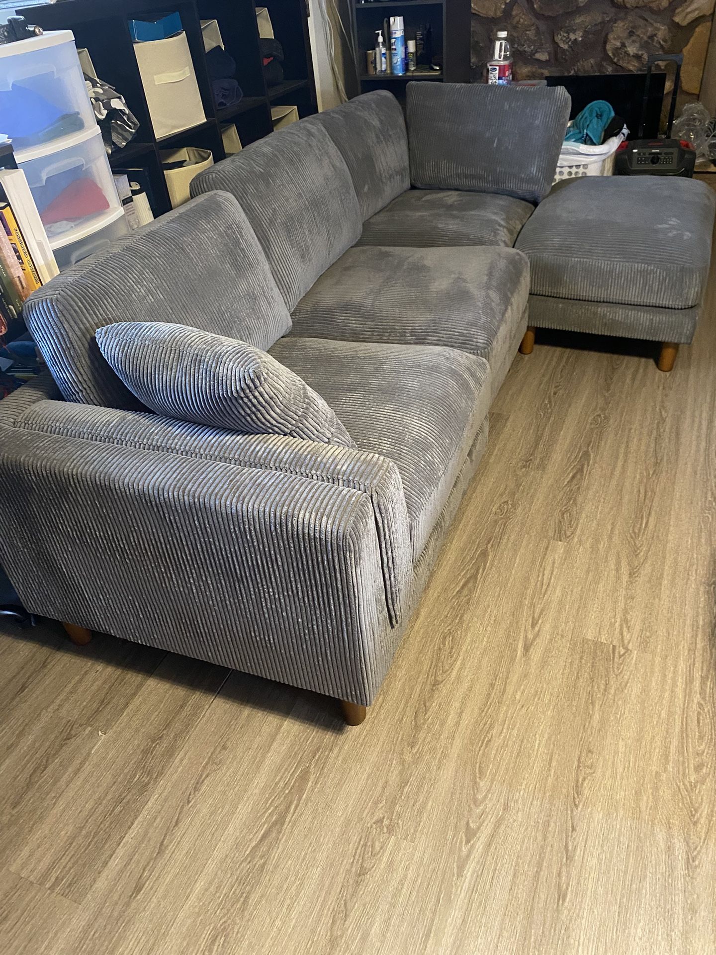Sofa Couch With Ottoman Brand New