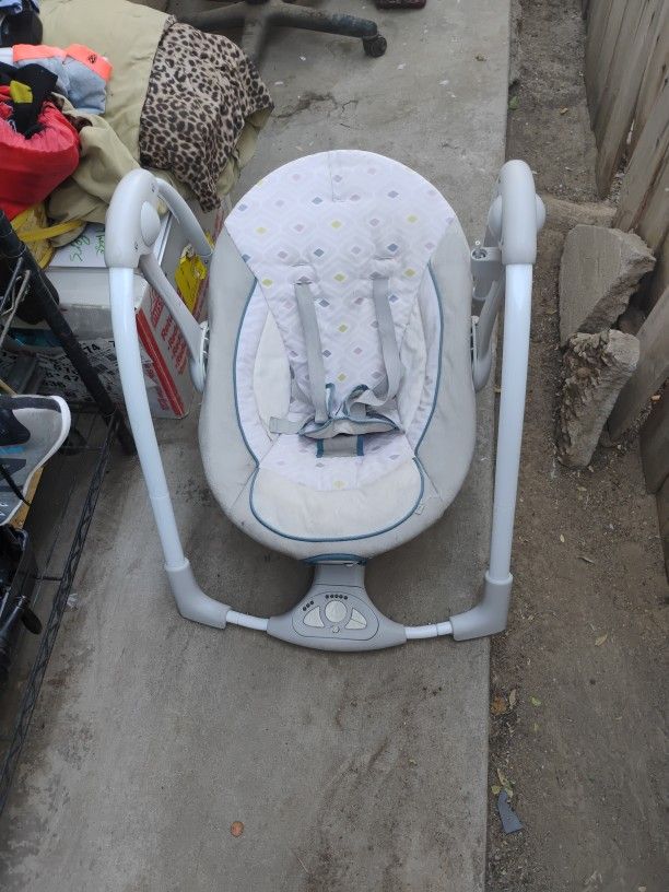 Ingenuity Convert 2 And 1 Portable Baby Swing