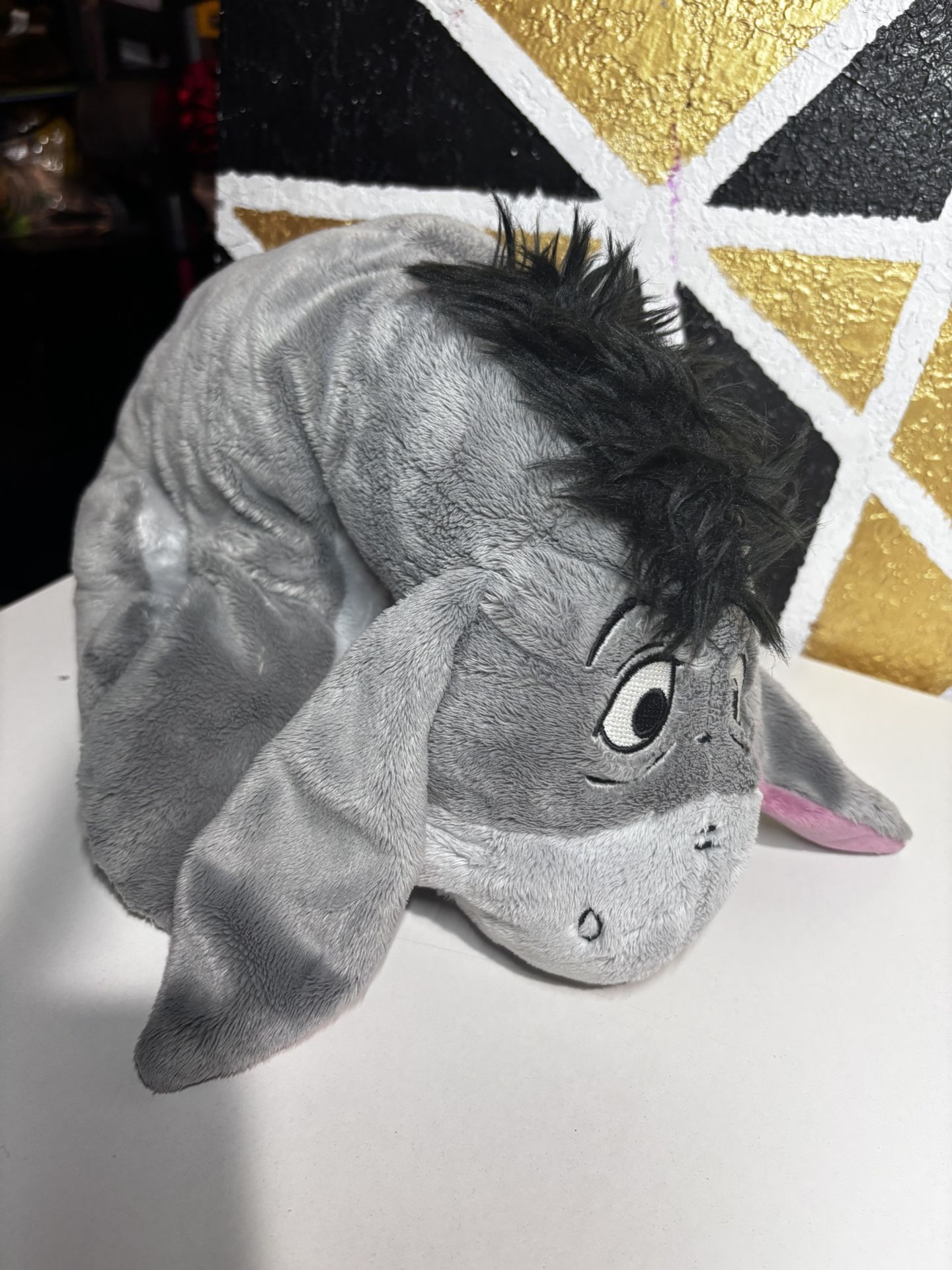 Disney Store Authentic EEYORE Plush Detachable Tail 15" Stuffed Winnie the Pooh