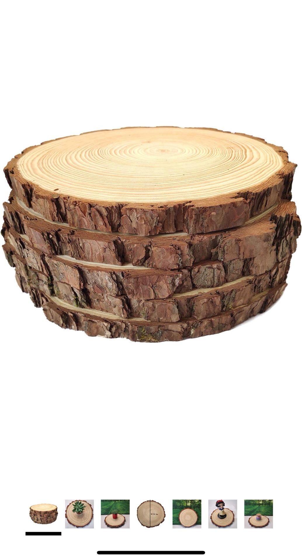 Round Wood Decoration