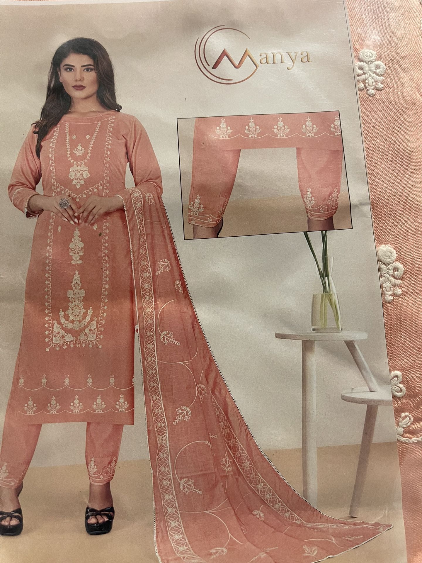 Beautiful Embroidered Party Wear For Size:small