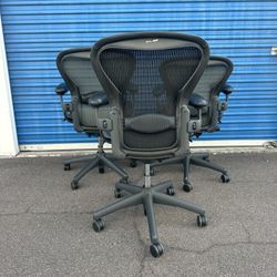 Herman Miller Aeron’s A & B Office Chairs Fully Loaded 