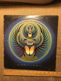 Journey Captured 2 set vinyl record album with poster 1981