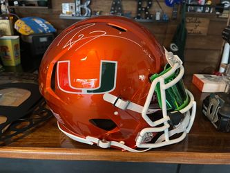 Authentic Ray Lewis signed College helmet