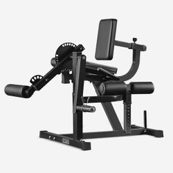 GMWD Leg Extension and Curl Machine, Lower Body Special Leg Machine, Adjustable Leg Exercise Bench with Plate Loaded, Leg Rotary Extension for Thigh,