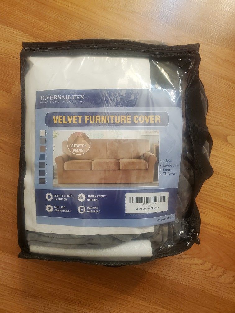 Velvet Plush 3 Piece Stretch Sofa Covers