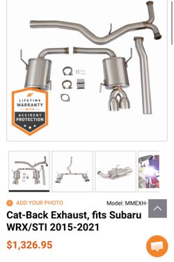 Subaru exhaust WRX STI  2015-2021
