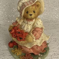 ENESCO CHERISHED TEDDIES HANNAH THANKSGIVING BEAR AUTUMN FIGURINE #(contact info removed)